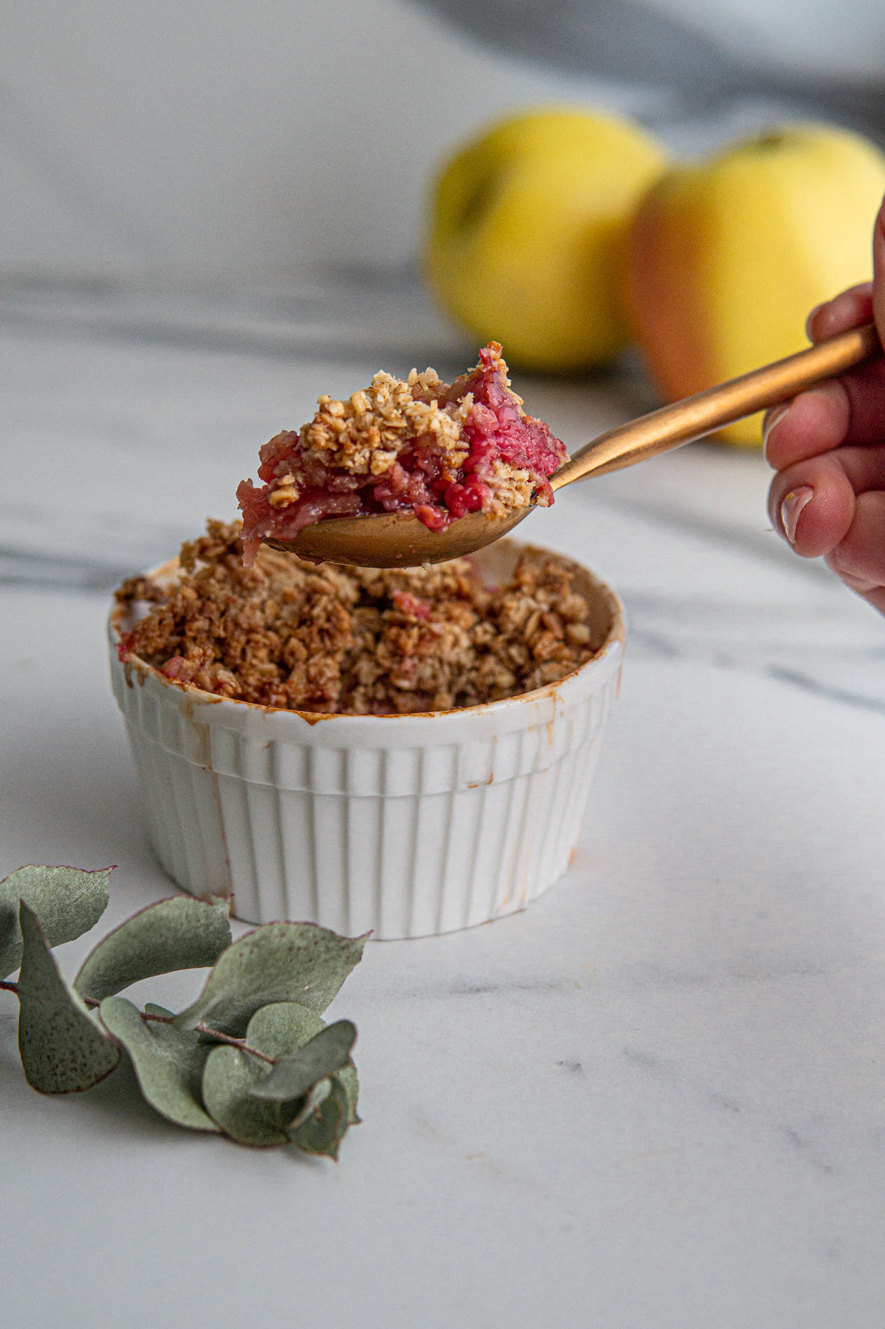 Crumble Di Mele Ricetta Veloce E Semplice Basilico Secco