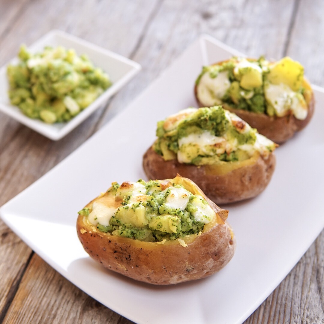 Patate Ripiene Con Broccoli E Scamorza Affumicata Basilico Secco