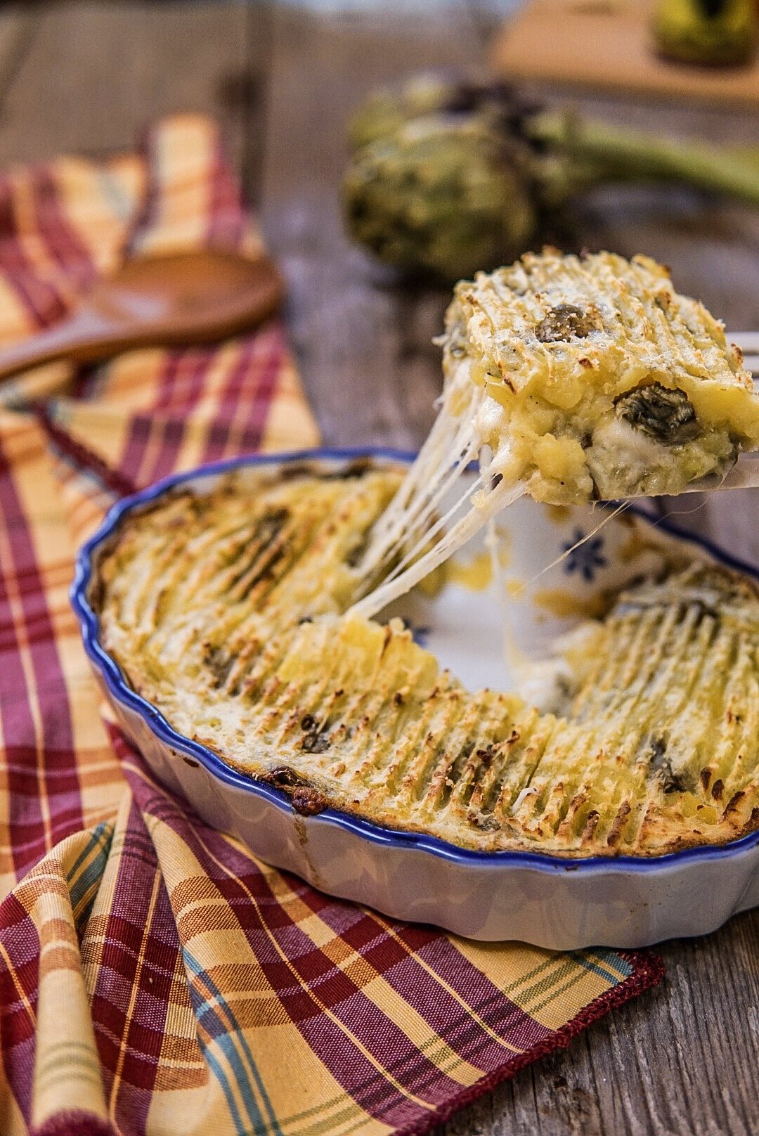 Gateau Di Patate Light Con Carciofi Basilico Secco